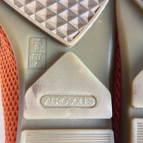 Aerosoles Orange Fabric Flats Loafers size 9 - Picture 10 of 15